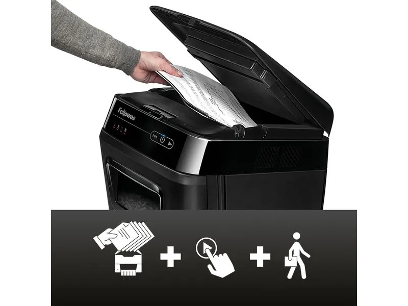 Fellowes Aktenvernichter AutoMax 200C P-4, 200 Seiten