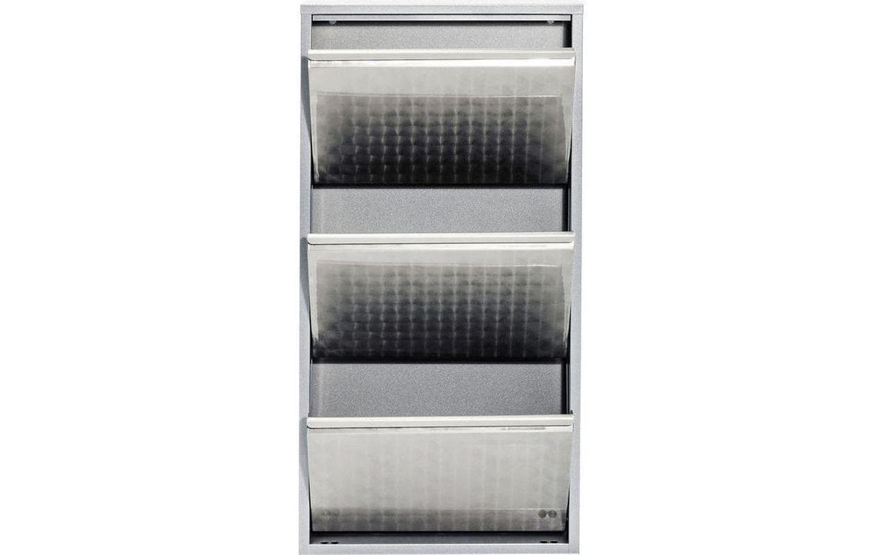 Kare Schuhschrank Caruso 100 x 50 cm, Silber