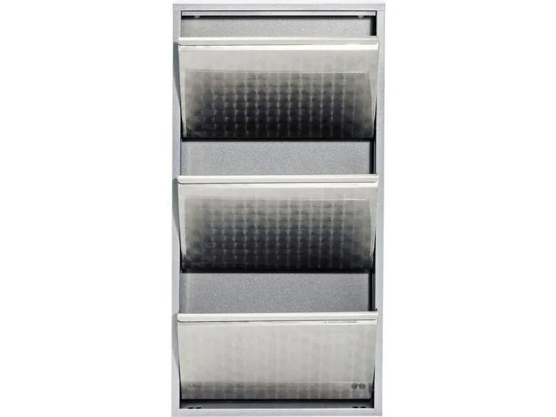 Kare Schuhschrank Caruso 100 x 50 cm, Silber Kare Schuhschrank Caruso 100 x 50 cm, Silber