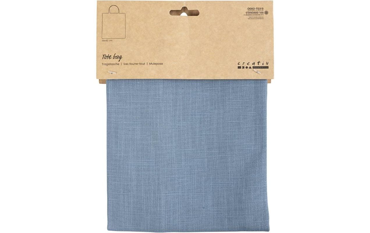 Creativ Company Stoffbeutel Blau, 38 x 42 cm