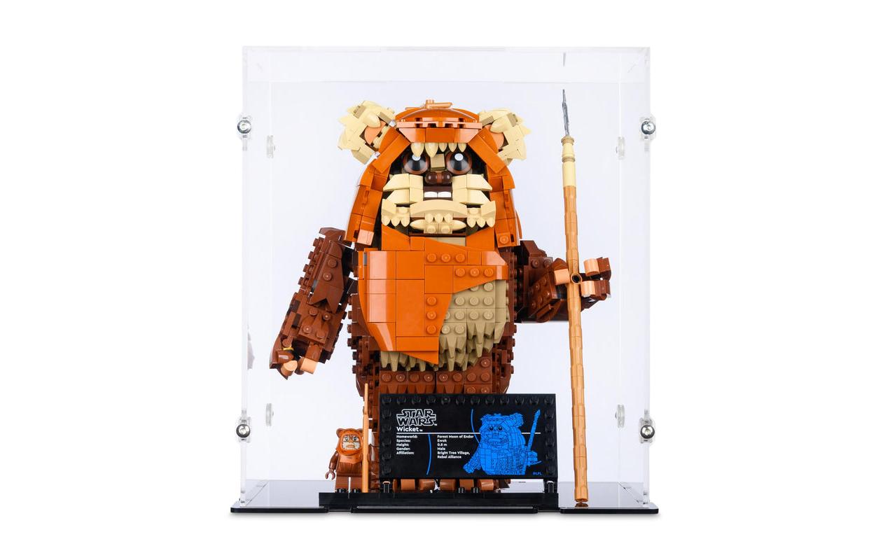 iDisplayit Acryl-Display für LEGO 75430 Star Wars Der Ewok Wicket