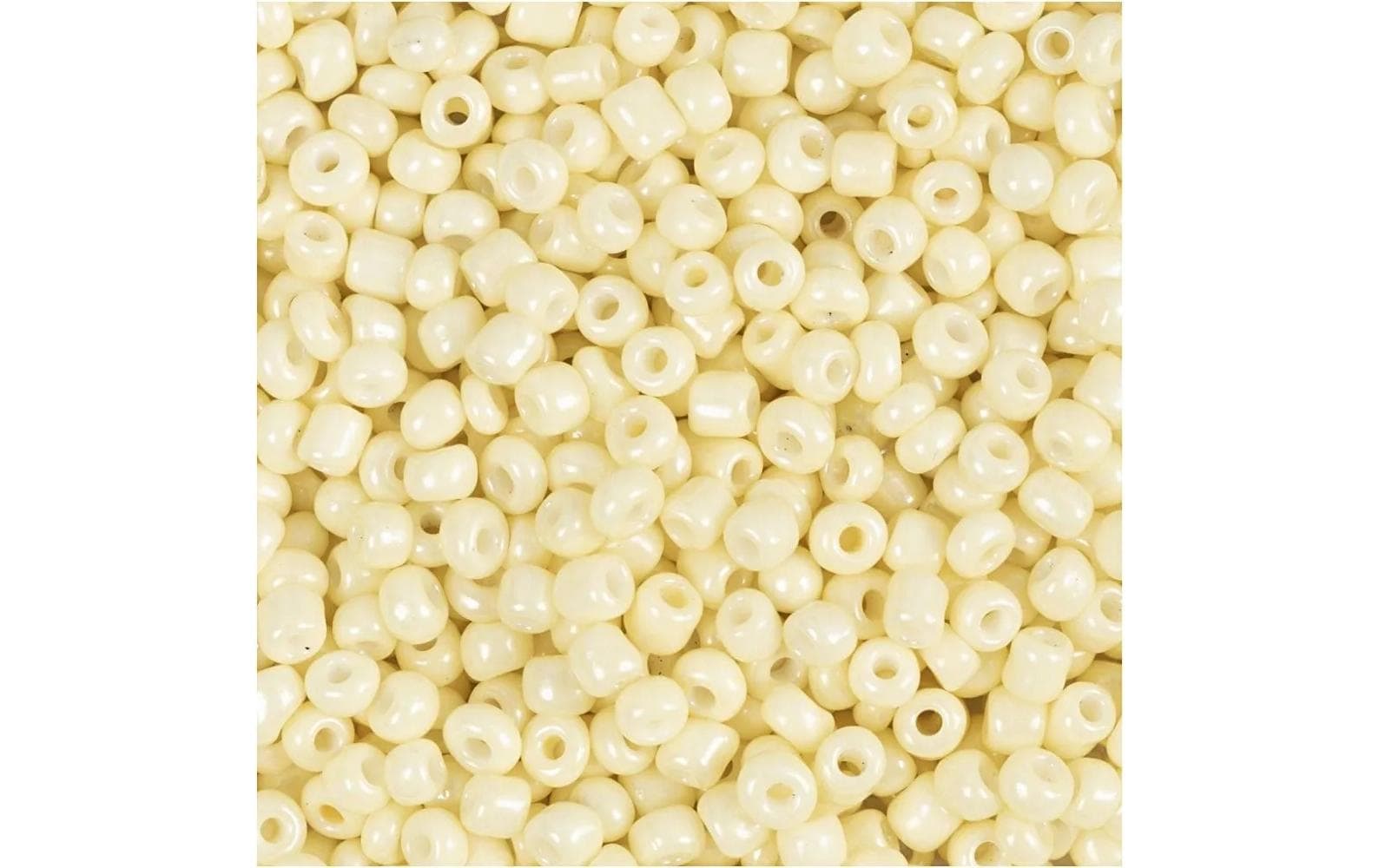 Creativ Company Rocailles-Perlen Glasperlen Hellgelb