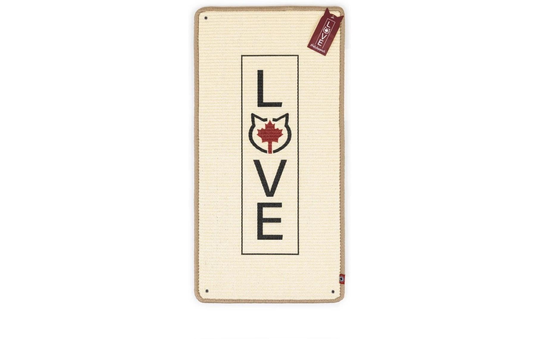 CanadianCat Kratzteppich + Wandbefestigung Beige, 80 x 40 cm