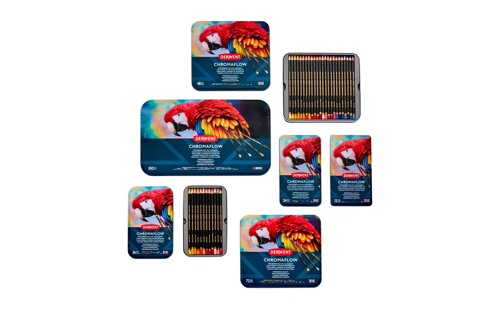 Derwent Chromaflow Buntstifte, mehrfarbig, 24-teilig