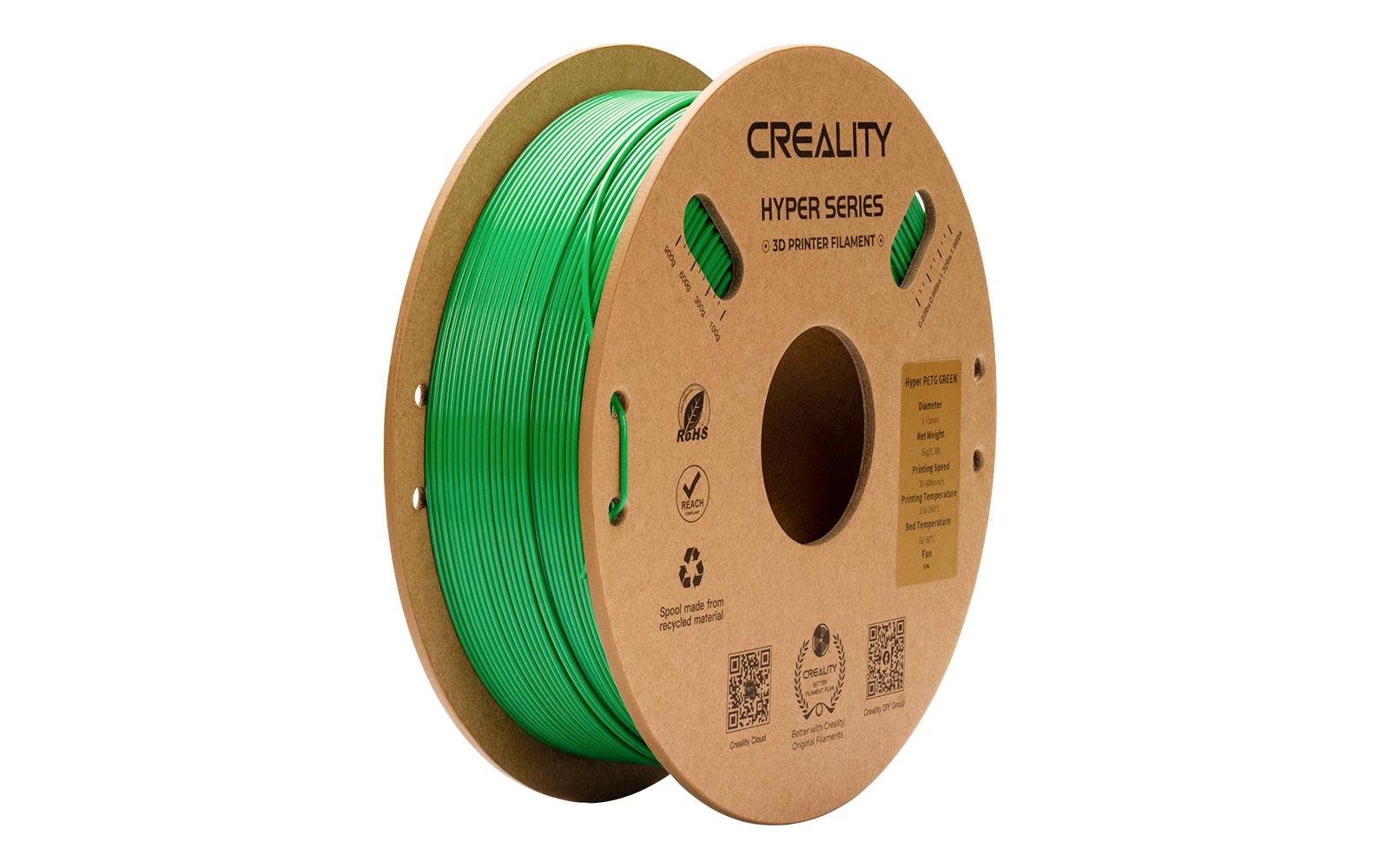 Creality Filament PETG Hyper Grün, 1.75 mm, 1 kg Creality Filament PETG Hyper Grün, 1.75 mm, 1 kg