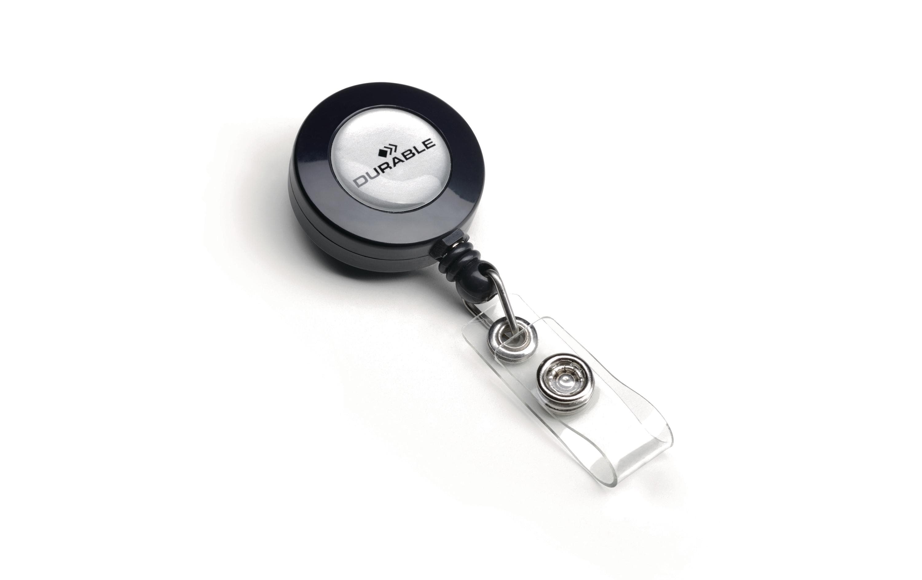 DURABLE Ausweishalter mit Druckknopf, 10 Stück DURABLE Ausweishalter mit Druckknopf, 10 Stück