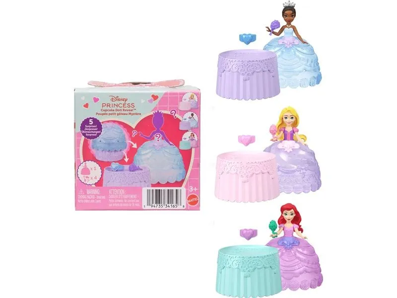 Disney Princess Puppe Reveal Valentine Cupcake Mehrfarbig, Assortiert Disney Princess Puppe Reveal Valentine Cupcake Mehrfarbig, Assortiert
