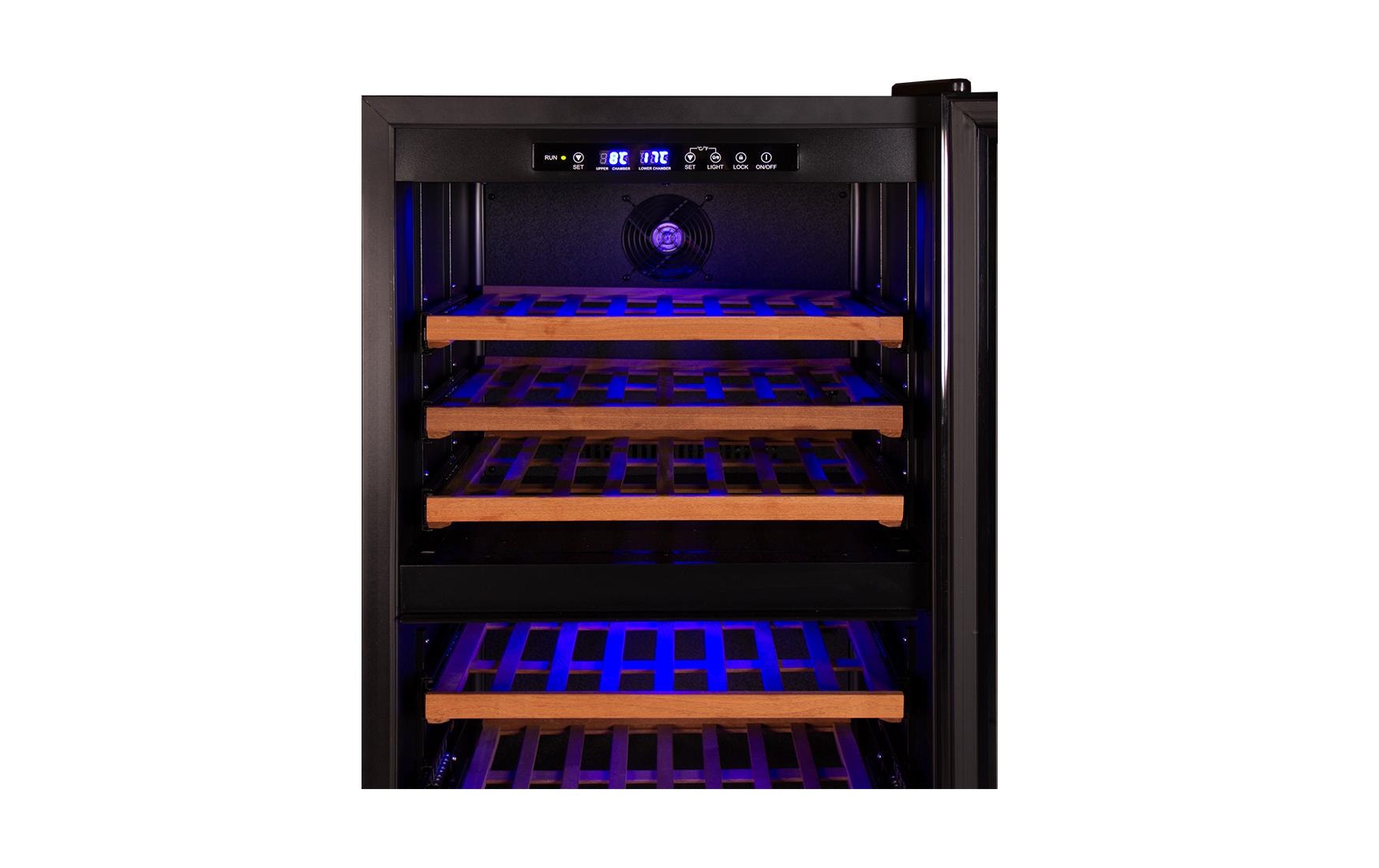 Kibernetik Weinklimaschrank Bodega BWS140 Schwarz, Rechts