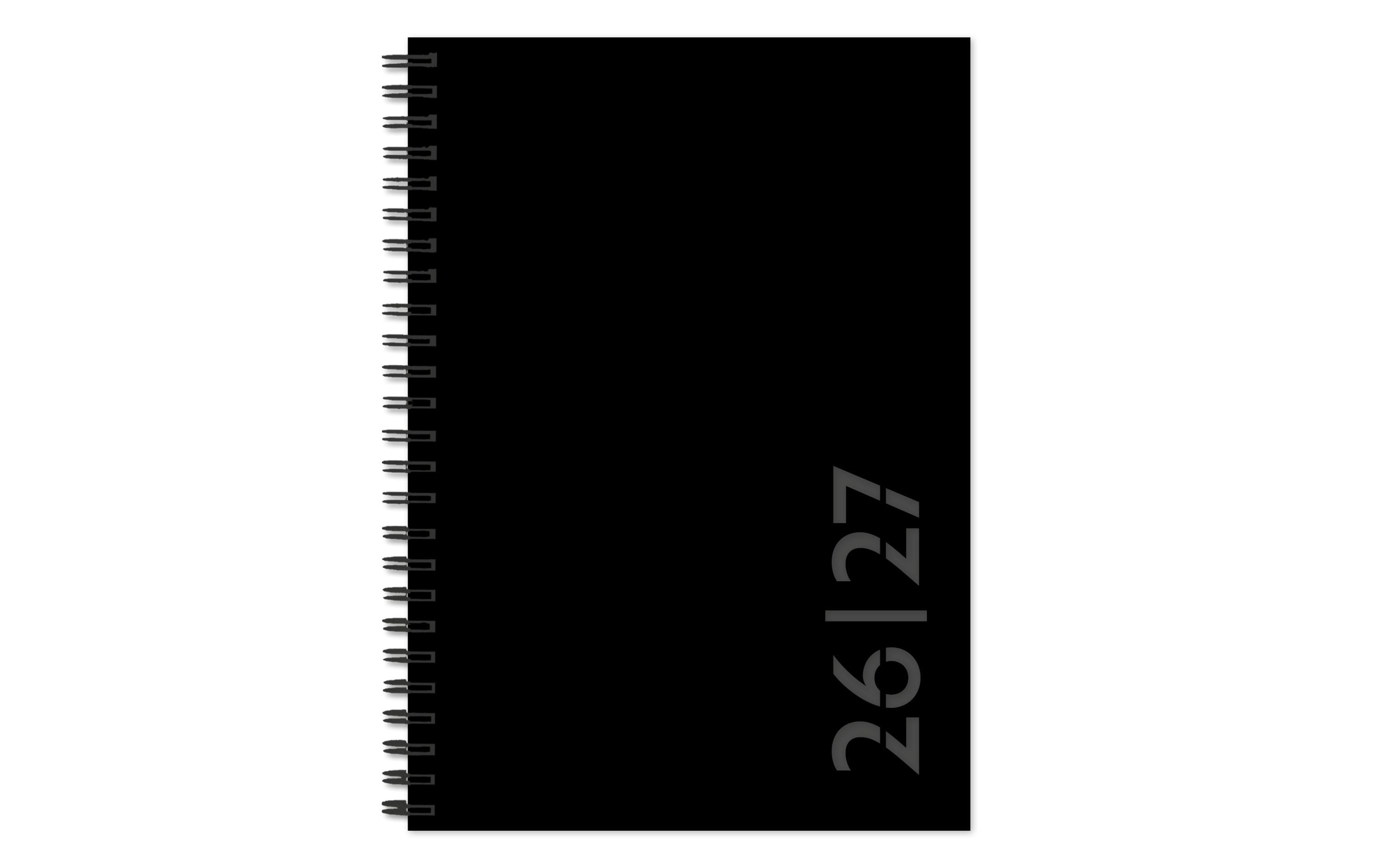 Simplex Schulagenda Colors Weekly A5 2026/2027, Schwarz
