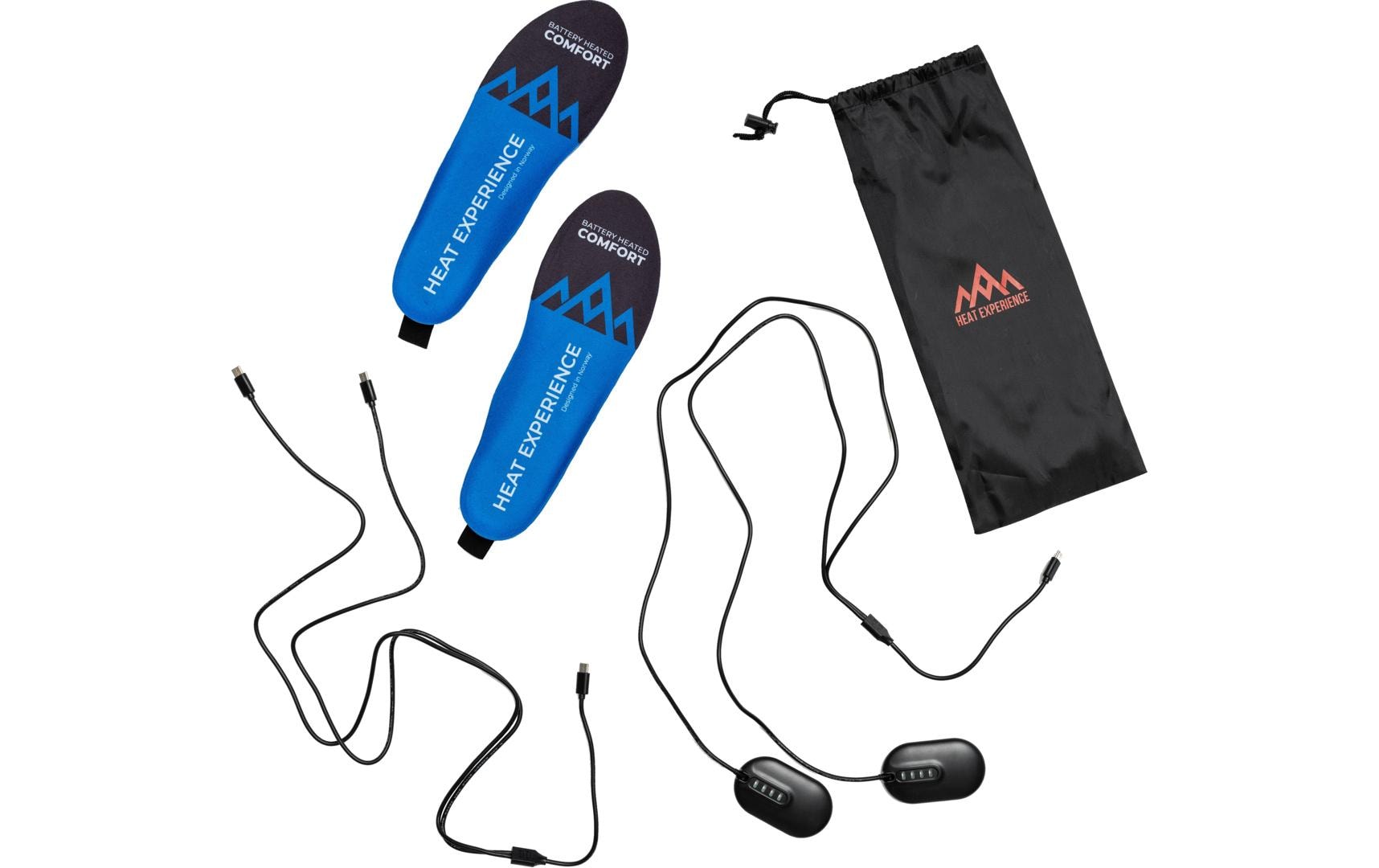 Heat Experience Beheizbare App-Einlegesohlen mit Wireless Charging - Blau, S