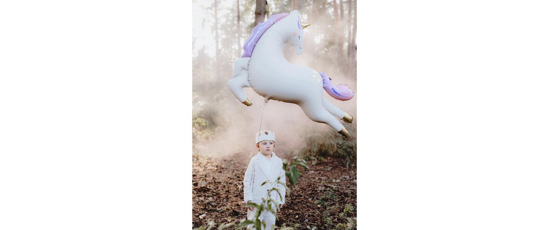 Partydeco Folienballon Einhorn farbig, 113 x 83 cm