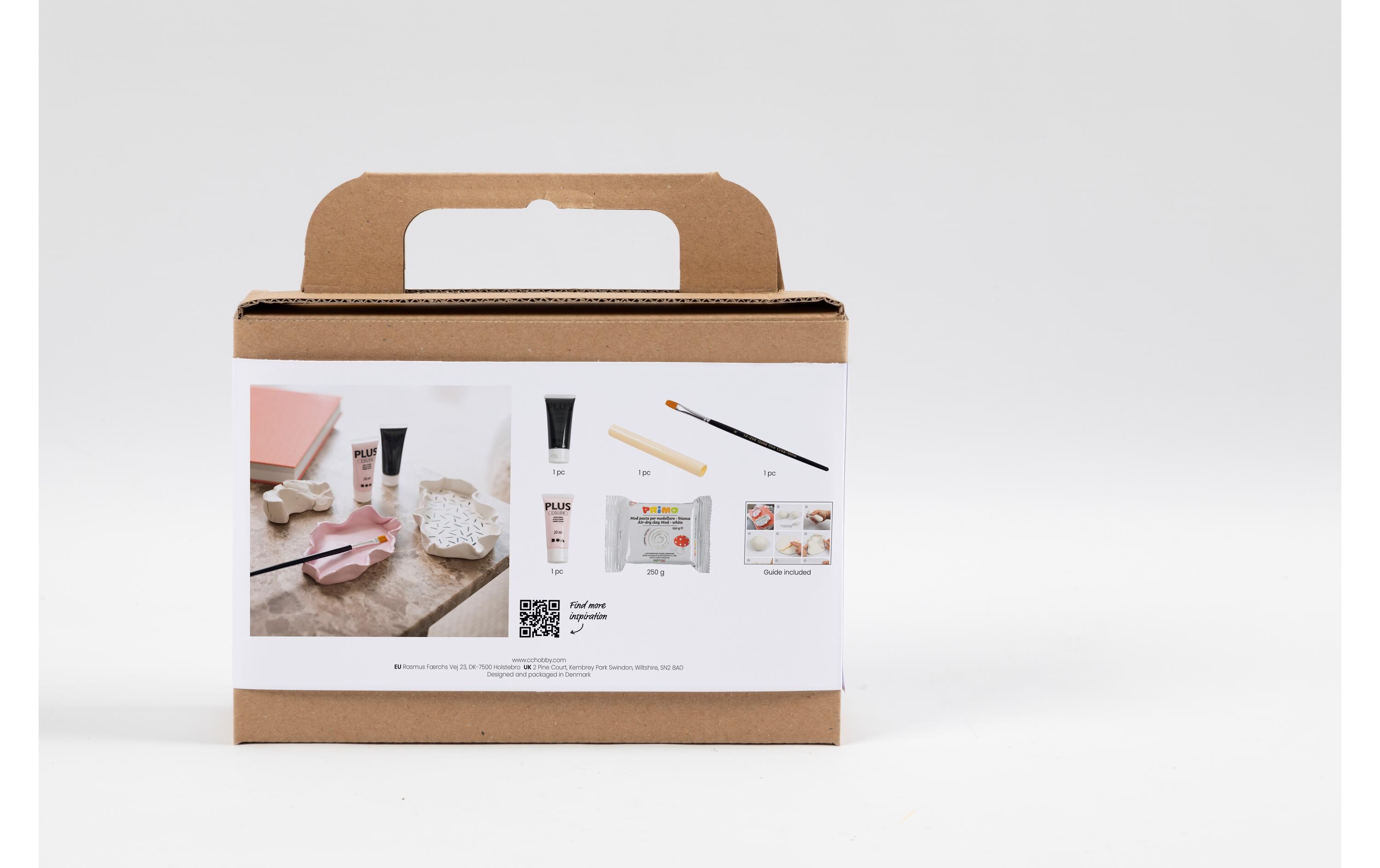 Creativ Company Modellier-Set Schalen Rosa/Weiss