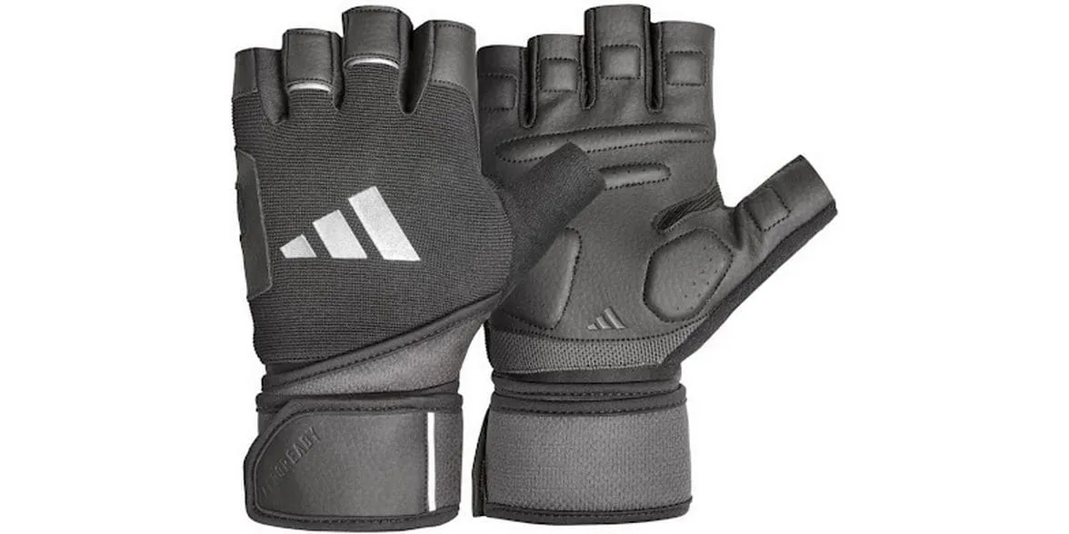 adidas Trainingshandschuhe mit Handgelenkbandage L