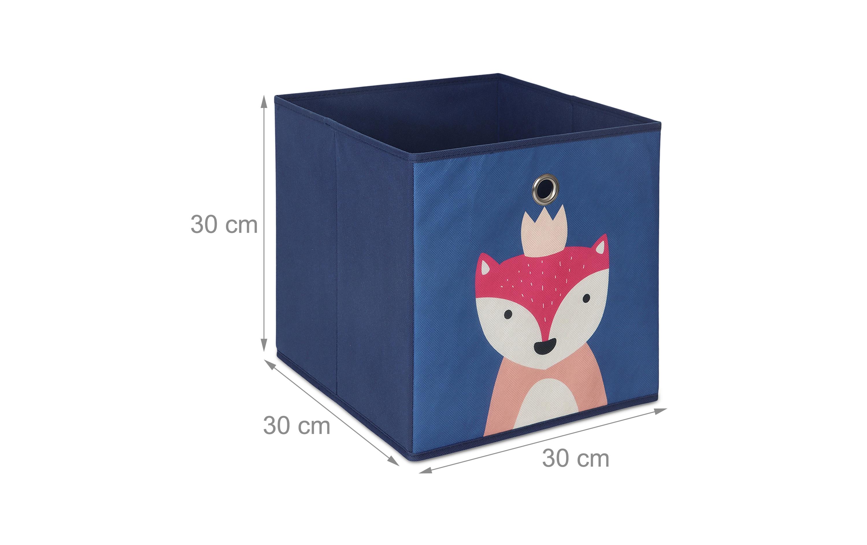 relaxdays Spielzeugbox Tiere 4 Stück relaxdays Spielzeugbox Tiere 4 Stück