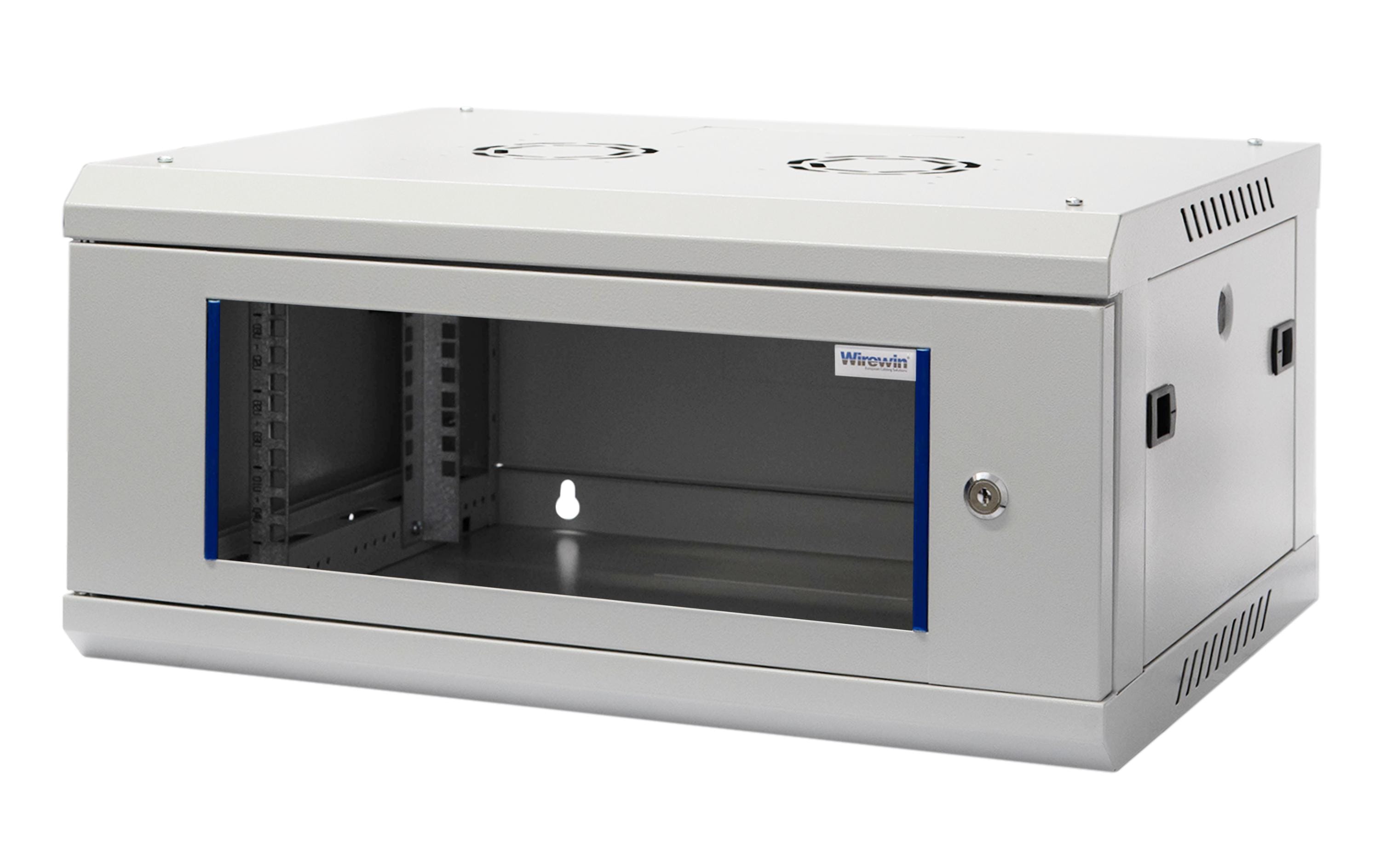 Wirewin Wandschrank 600X600X4U Pro 3rd Gen 19 / 4HE / Grau Wirewin Wandschrank 600X600X4U Pro 3rd Gen 19 / 4HE / Grau