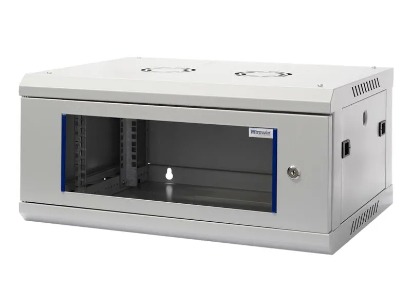 Wirewin Wandschrank 600X600X4U Pro 3rd Gen 19 / 4HE / Grau Wirewin Wandschrank 600X600X4U Pro 3rd Gen 19 / 4HE / Grau
