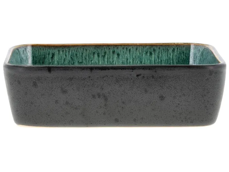 Bitz Schale Gastro 19 cm x 14 cm, 2 Stück, Grün/Schwarz