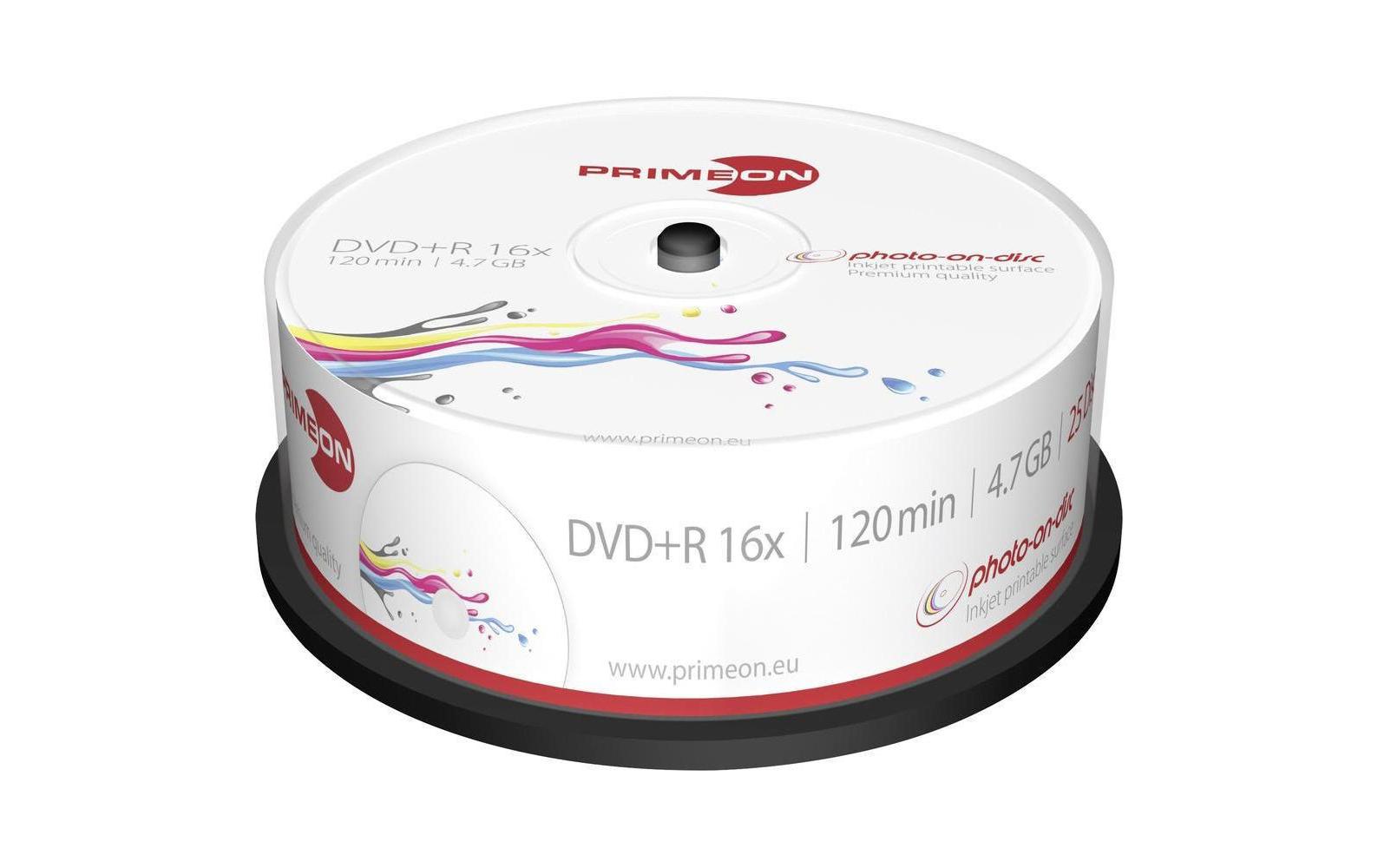 Primeon DVD+R 4.7 GB, Spindel (25 Stück)