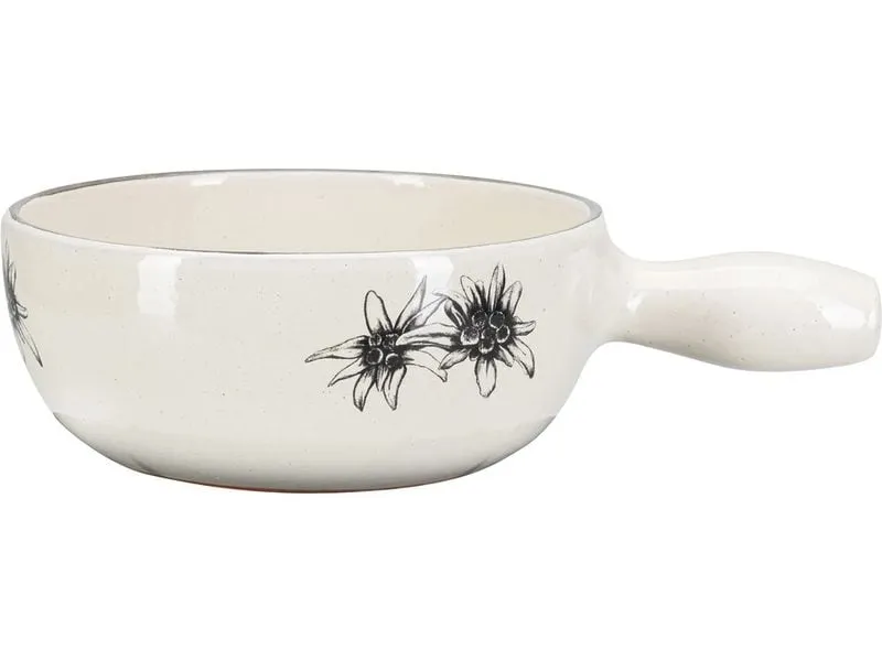 Nouvel Fondue-Caquelon Duo, Ø 22 cm, Edelweiss