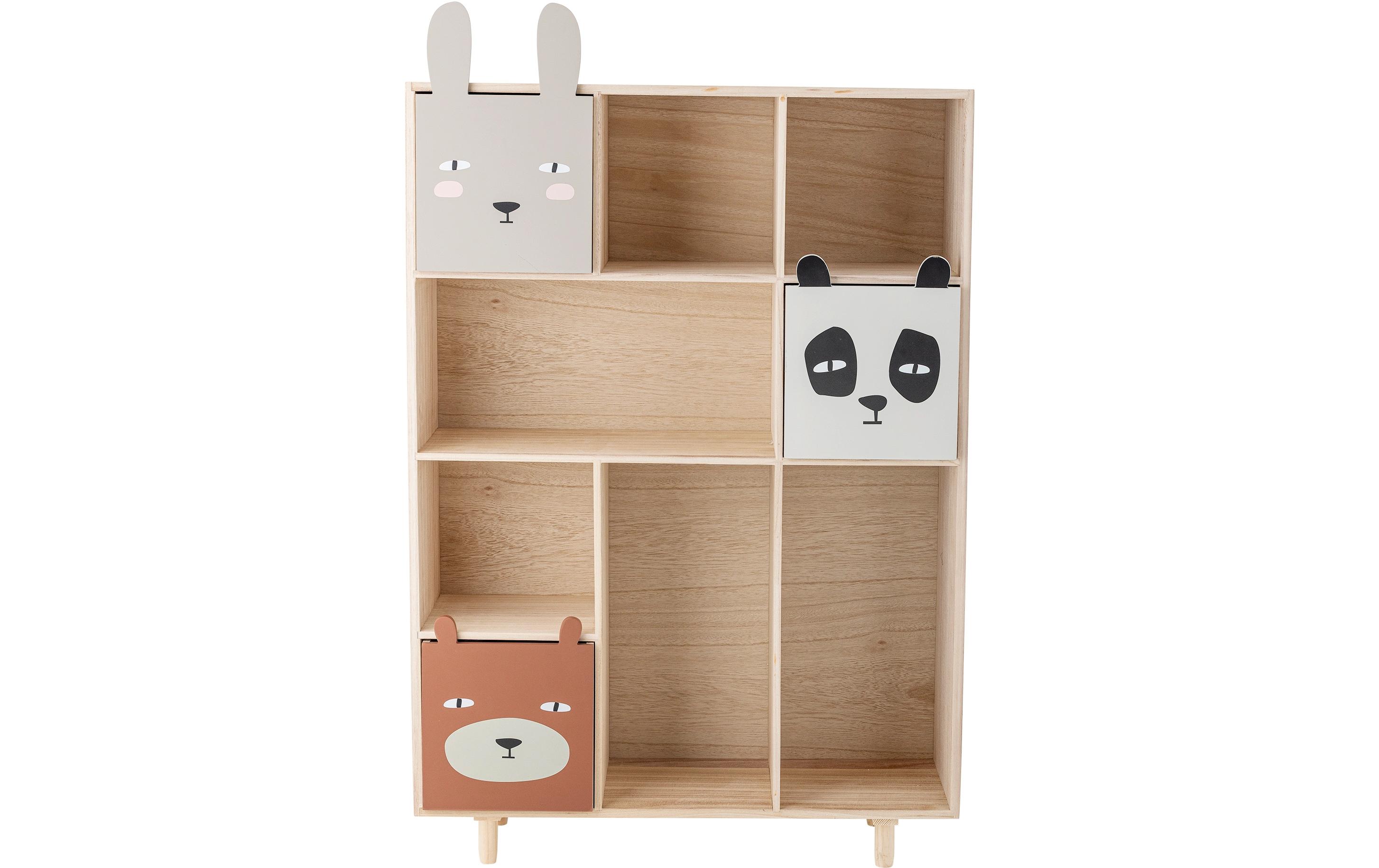 Bloomingville Bücherregal Calle mit Schubladen Natur, Paulownia