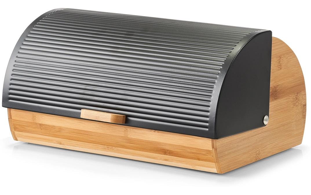 Zeller Present Brotkasten 39 x 27 x 19 cm, Schwarz