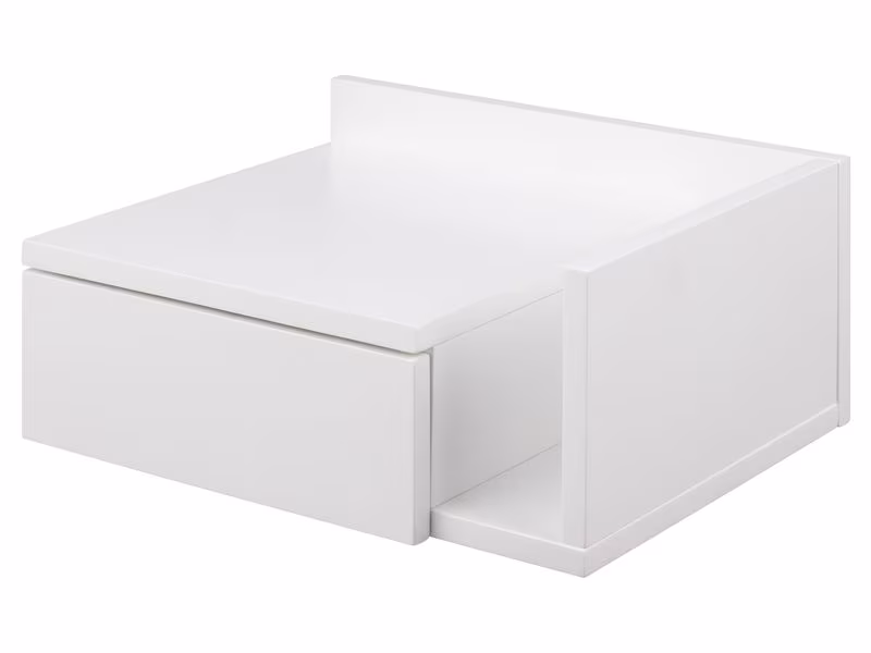 AC Design Nachttisch Ashlan 40 cm x 16.5 cm, Weiss glanz AC Design Nachttisch Ashlan 40 cm x 16.5 cm, Weiss glanz