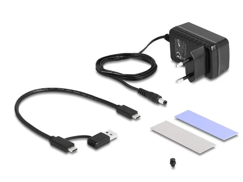 Delock Konverter USB-C für 1x M.2 NVMe SSD +1x SATA SSD/HDD