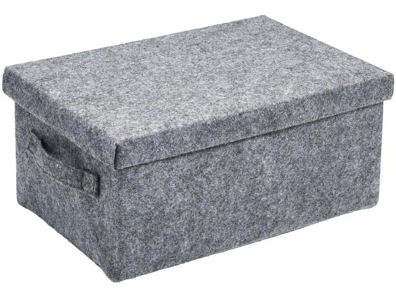 diaqua® Aufbewahrungsbox Stone 31 x 21 x 14 cm, Grau