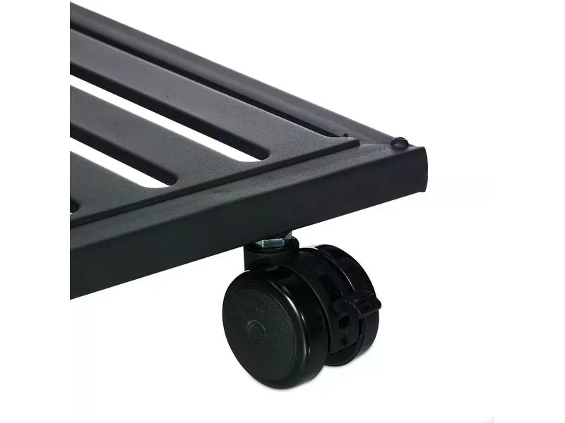 relaxdays Pflanzenständer mit Rollen 91.5 cm, Schwarz relaxdays Pflanzenständer mit Rollen 91.5 cm, Schwarz
