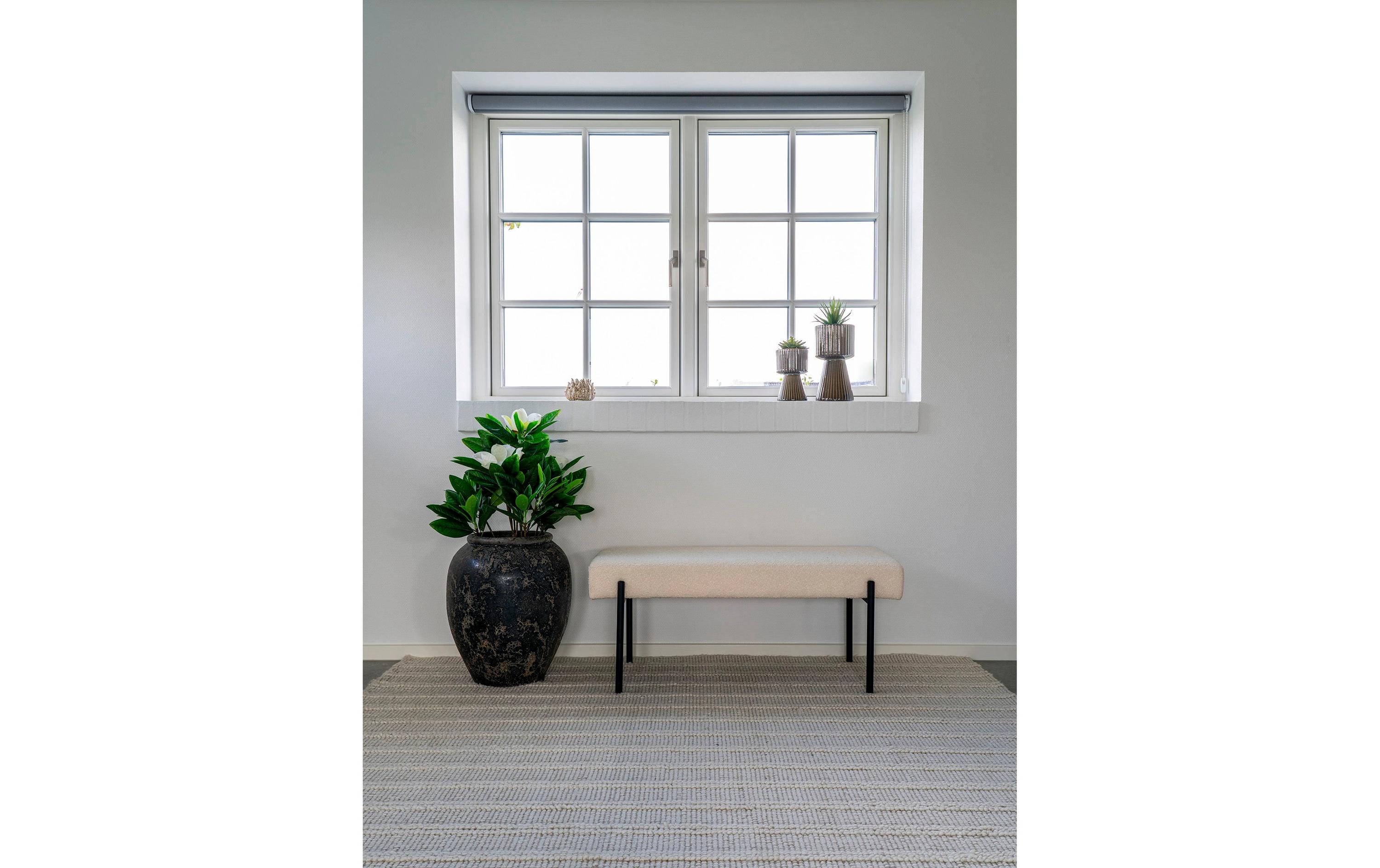 House Nordic Sitzbank Swindon 100 x 42.5 cm, Weiss