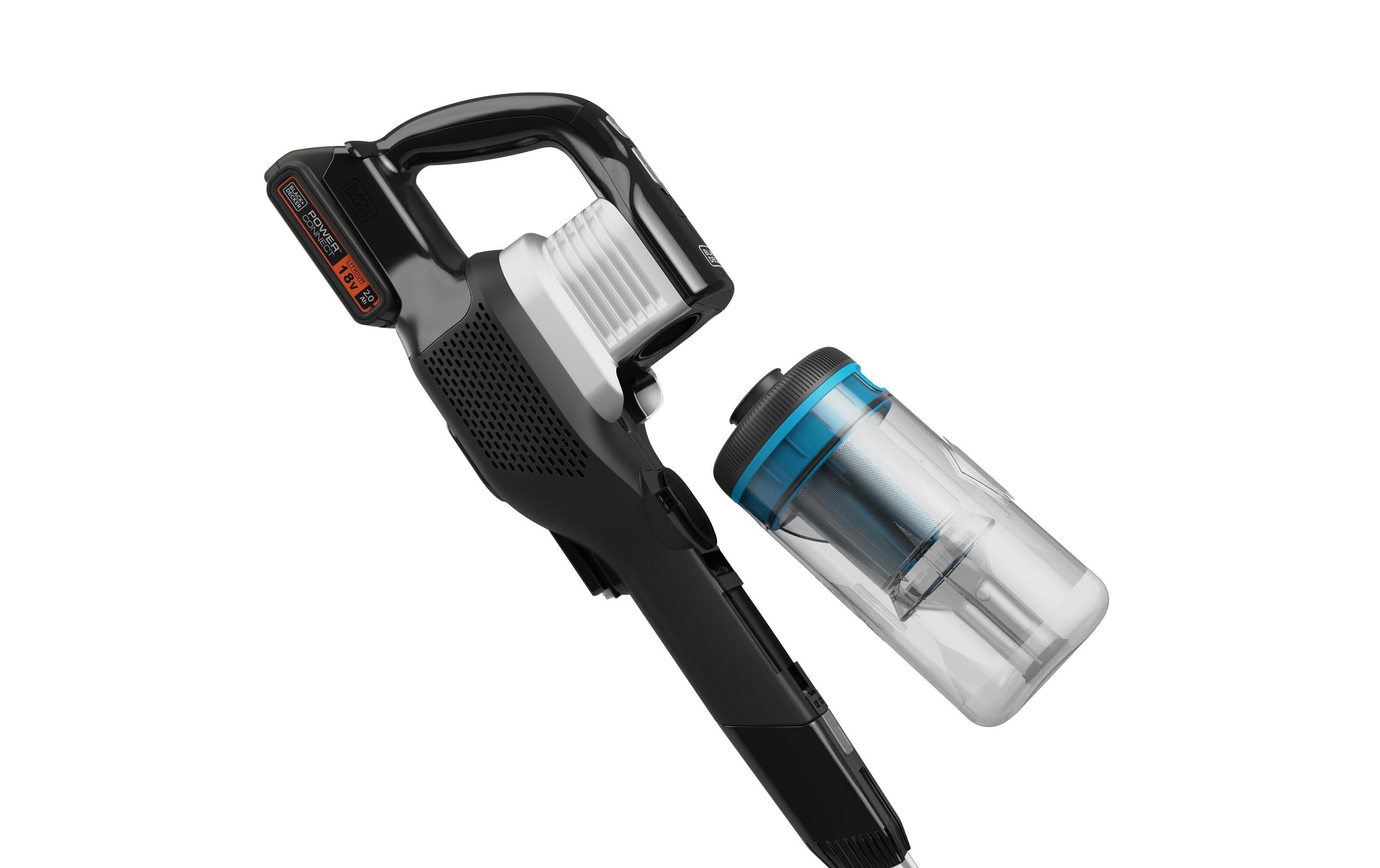 BLACK+DECKER Akku-Hand- und Stielsauger BHFEB520D1 Grau/Schwarz