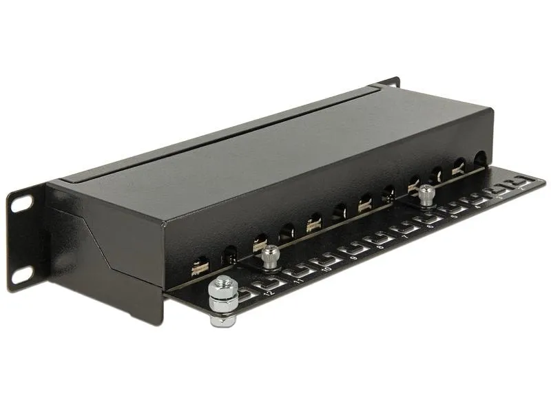 Delock Netzwerkpanel 12 Port 10 Cat.6 LSA Schwarz Delock Netzwerkpanel 12 Port 10 Cat.6 LSA Schwarz