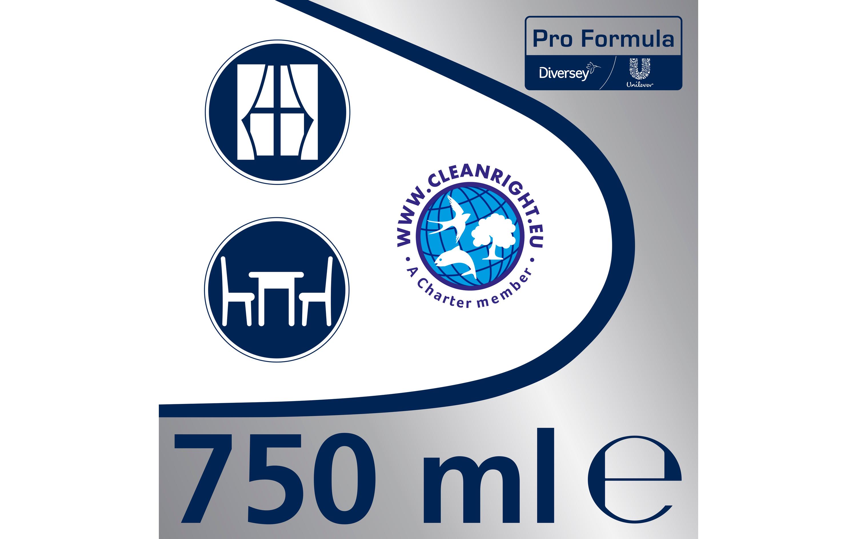 Diversey Pro Formula Cif Professional Glas & Flächen 0.75 l