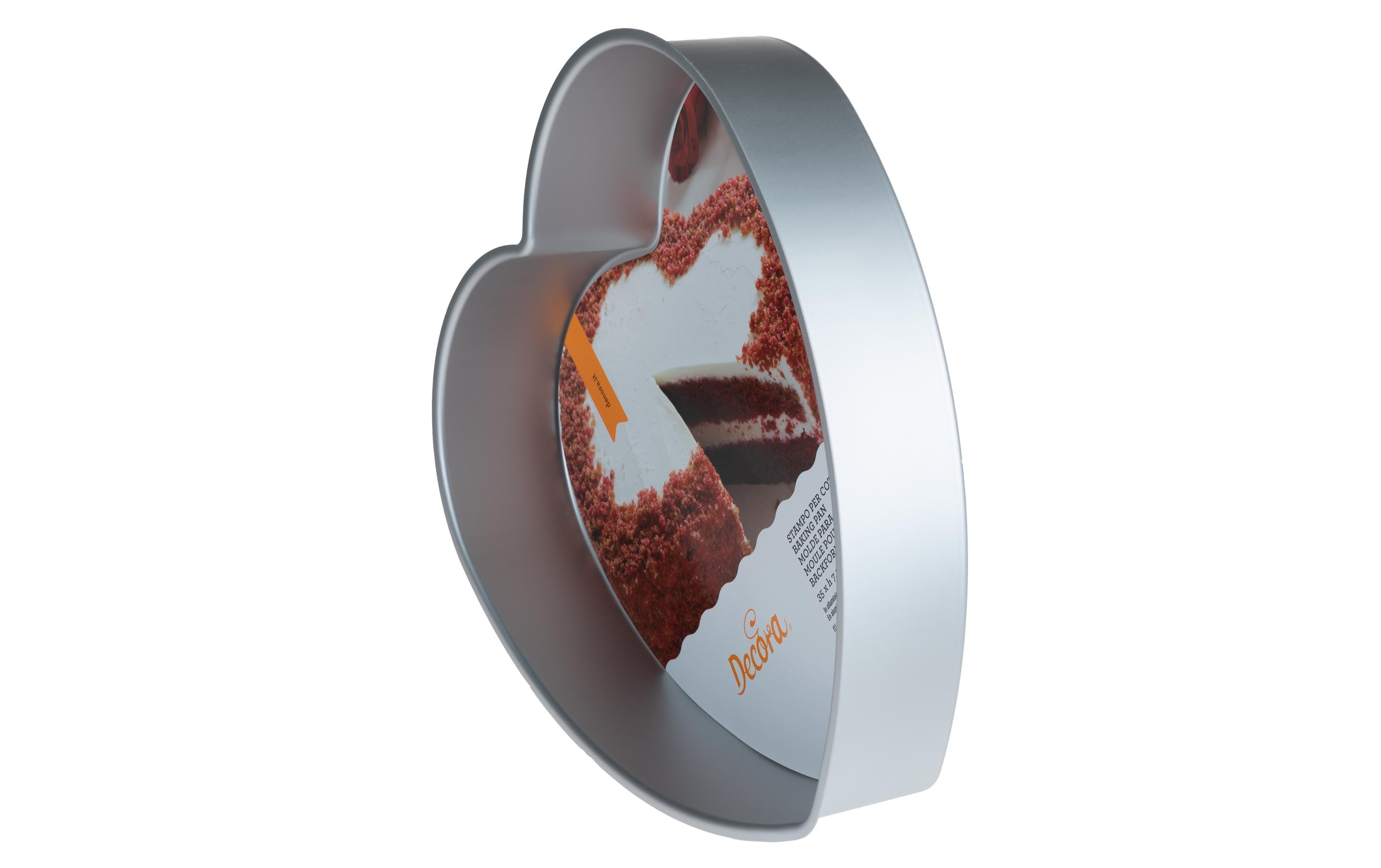 Decora Motiv-Backform Herz, Ø 15 cm, Silber