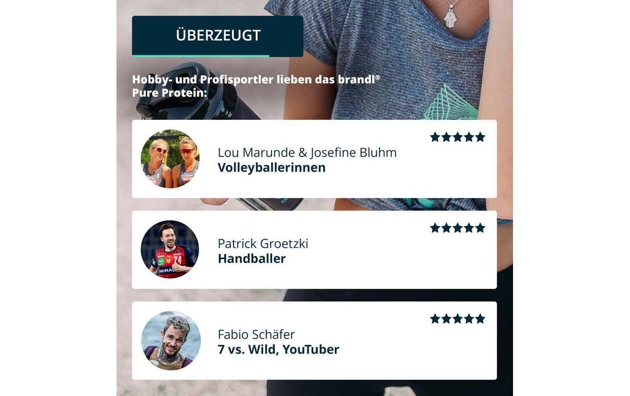 Brandl-Nutrition Pulver Pure Protein Vegan Vanille 1000 g Brandl-Nutrition Pulver Pure Protein Vegan Vanille 1000 g