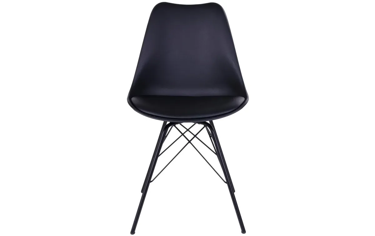 House Nordic Stuhl Oslo 2 Stück, 57 x 86 cm, Schwarz