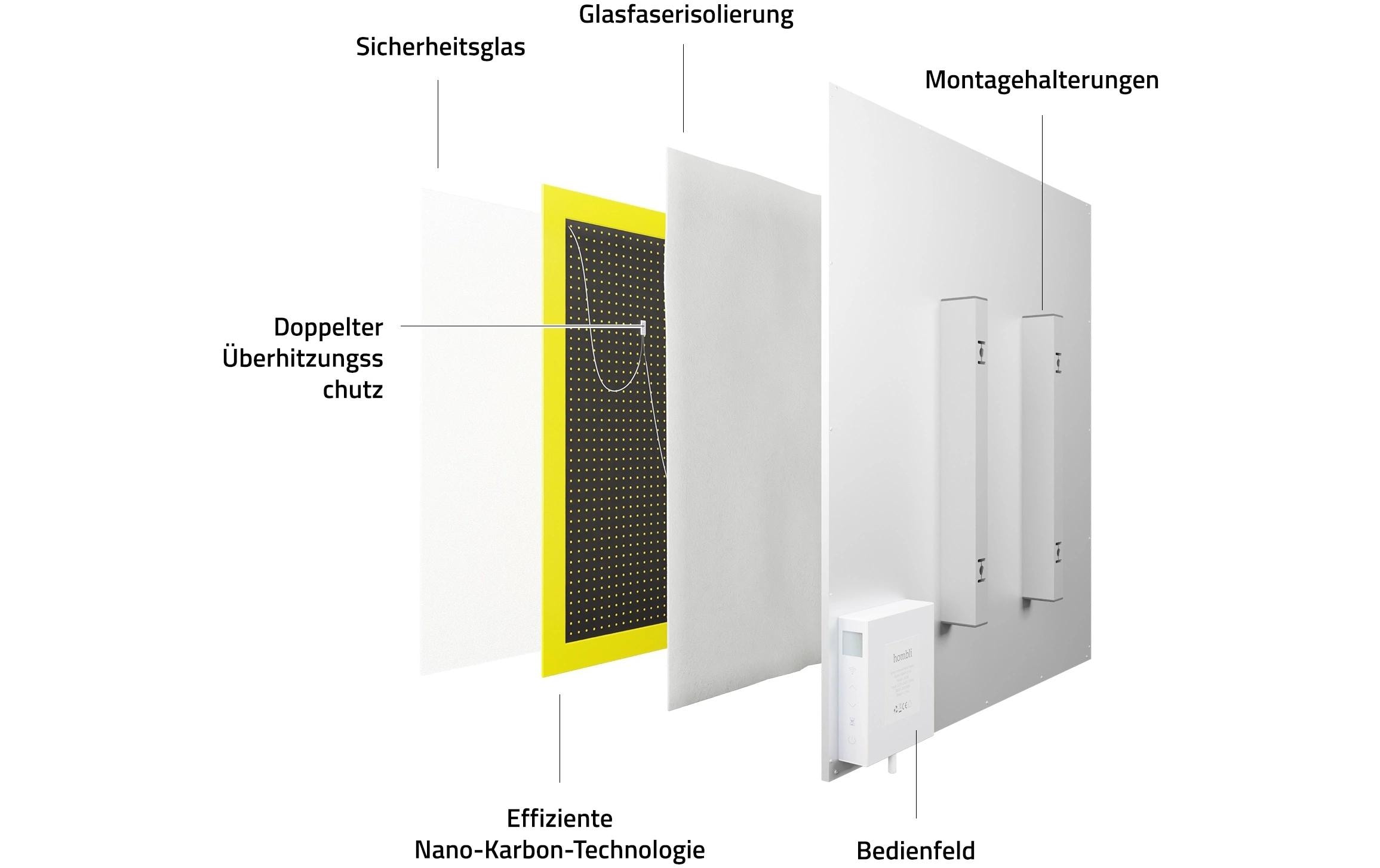 hombli Konvektor 400W, Weiss