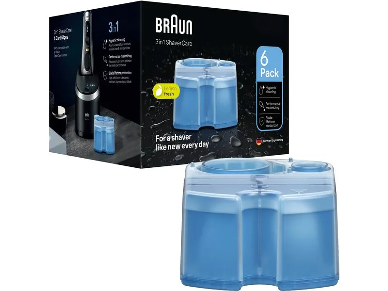 Braun Reinigungskartusche 3-in-1 ShaverCare 6 Stück