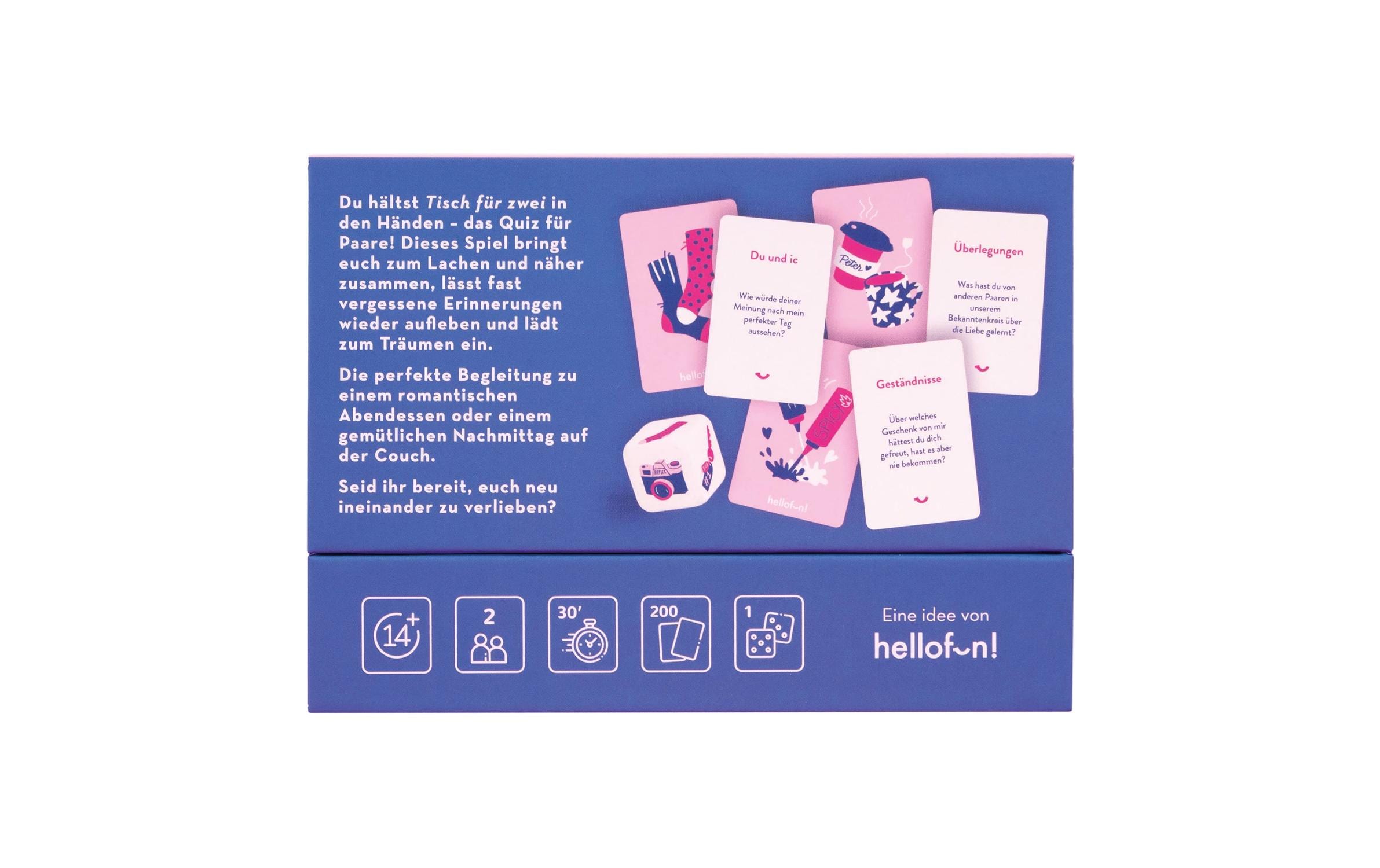 HUCH! Partyspiel Tisch für zwei