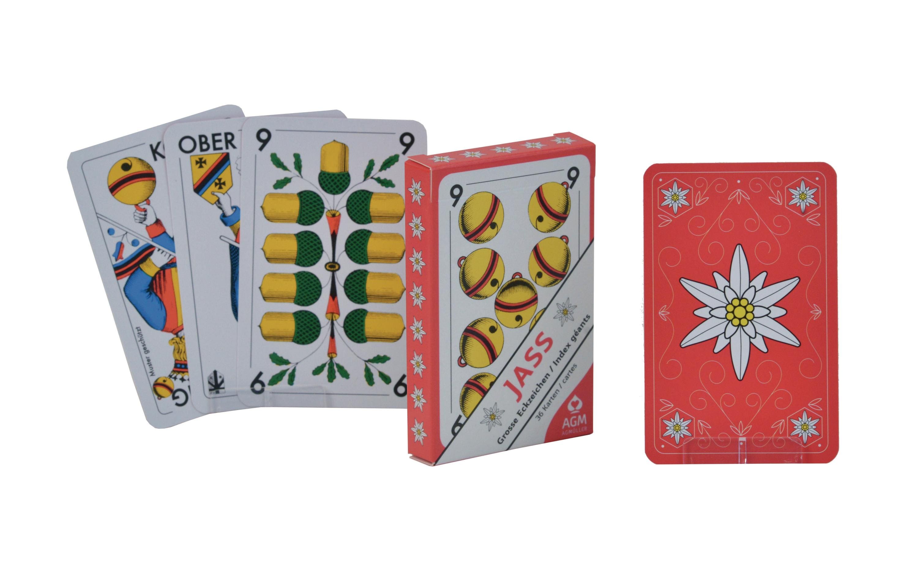 AGM Jass Edelweiss grosse Eckzeichen AGM Jass Edelweiss grosse Eckzeichen