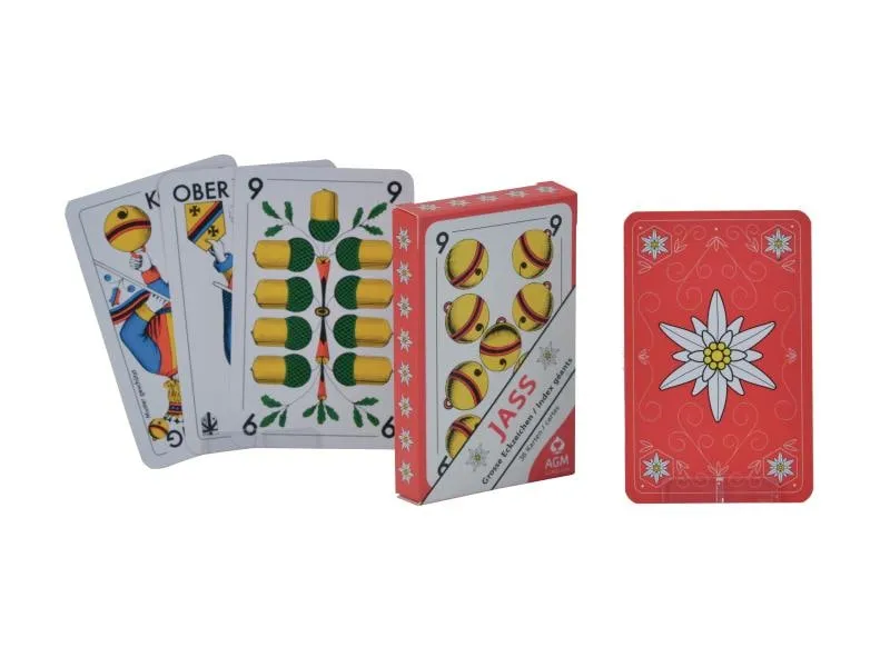 AGM Jass Edelweiss grosse Eckzeichen AGM Jass Edelweiss grosse Eckzeichen