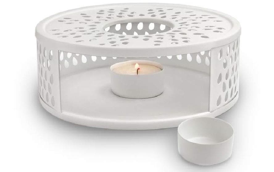 Creano Stövchen Leaf Weiss