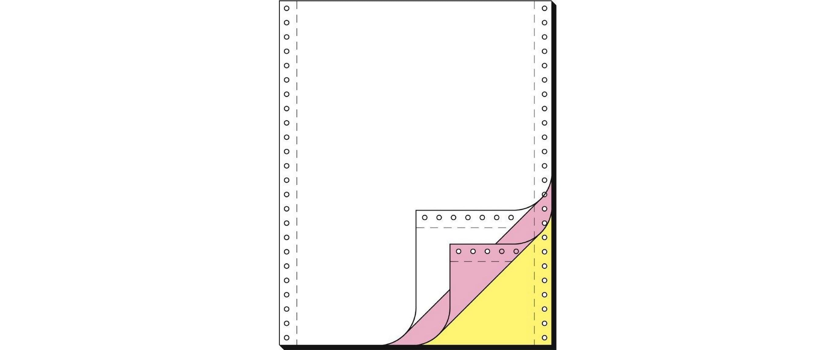 Sigel Kopierpapier A4, Gelb/Pink/Weiss, 60 g/m², 600 Blatt