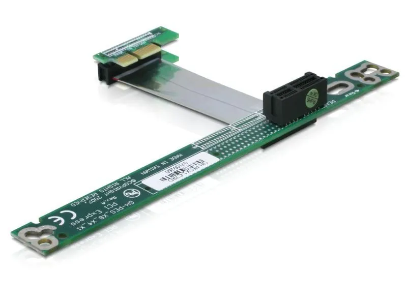 Delock PCI-E Riser Karte x1 auf x1, 7 cm Kabel