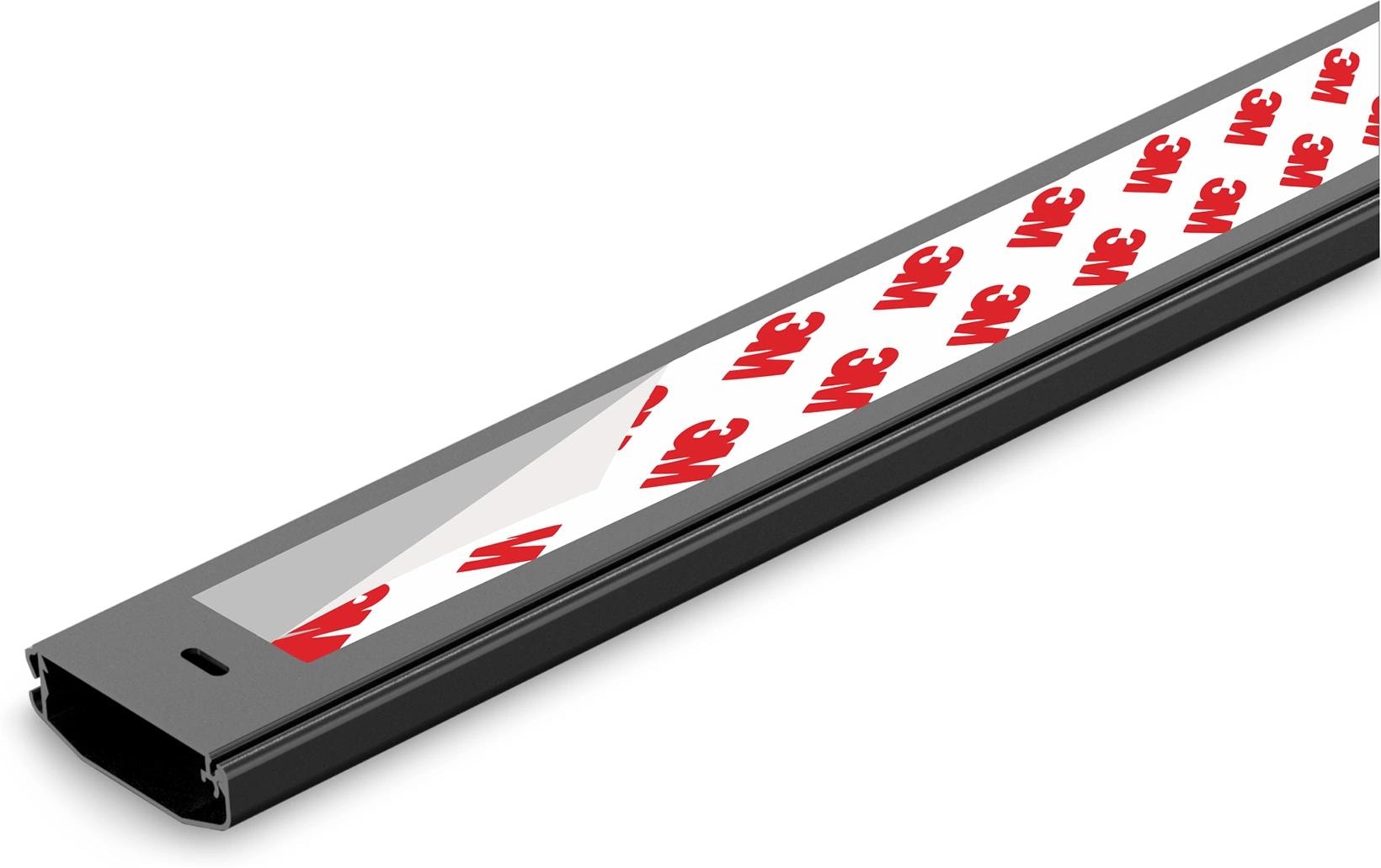 PureMounts Kabelkanal PM-CCA-100B 1 m x 60 mm Schwarz