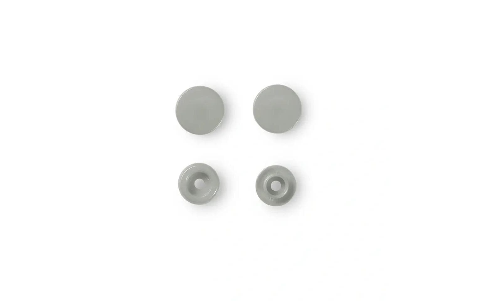 Prym Druckknöpfe Color Snaps Grau, Ø 12,4 mm, 30 Stück