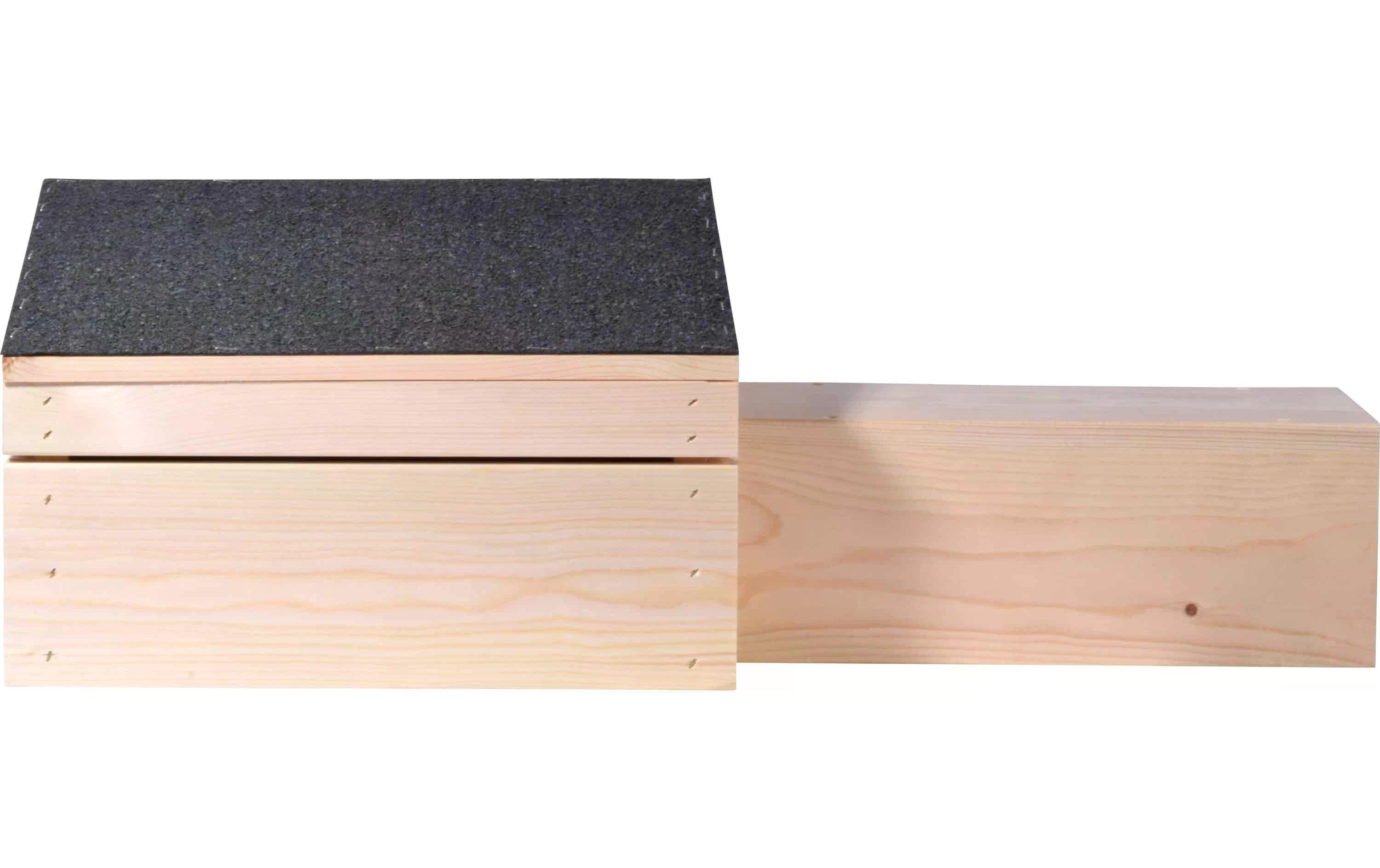 dobar Igelhaus mit Eingang, 74.5 x 29 x 24 cm, Schwarz