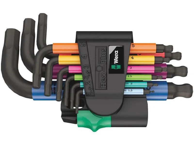 Wera Winkelschlüssel-Set 950/9 Hex-Plus, Innensechskant Wera Winkelschlüssel-Set 950/9 Hex-Plus, Innensechskant