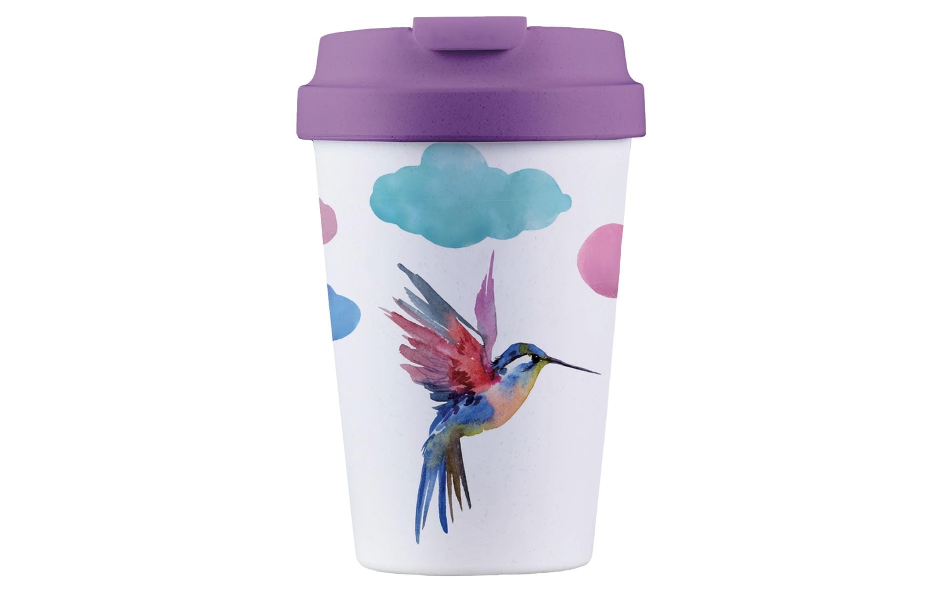 BioLoco Outdoor-Becher Easy Cup-Watercolor bird 350 ml