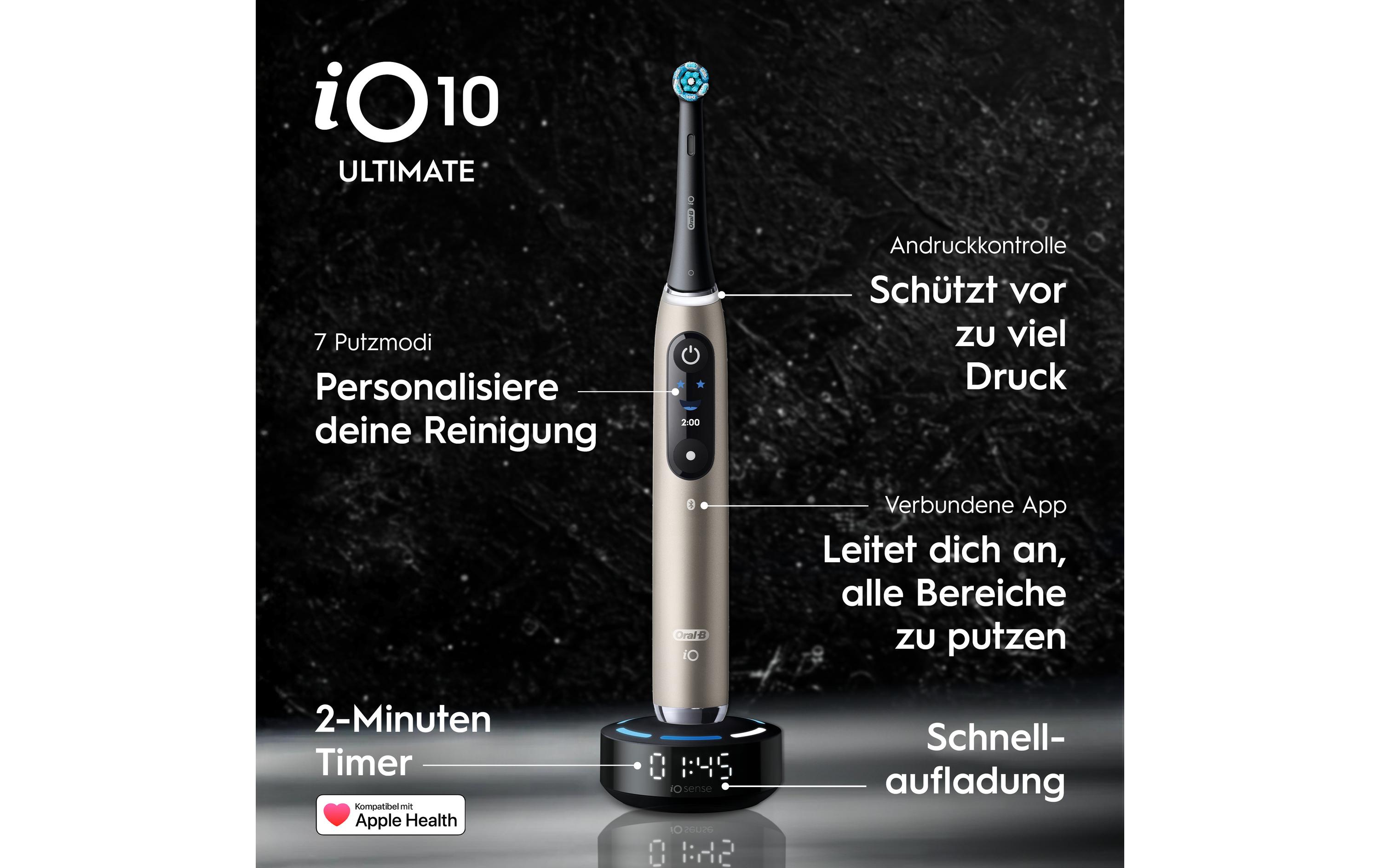 Oral-B Rotationszahnbürste iO Series 10 Lunar Gold